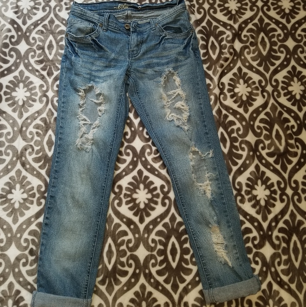 EOEO ripped skinny jeans!
